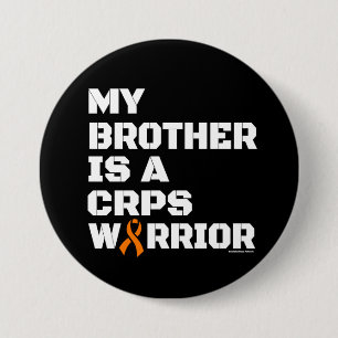 Badge Rond 7,6 Cm Guerrier/Bloc/Frère...SPRC