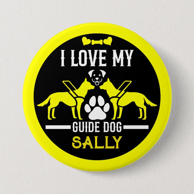Badge Rond 7,6 Cm Guide des cadeaux de chien (Devant)