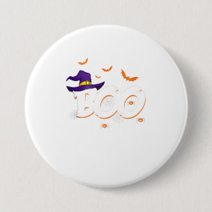Badge Rond 7,6 Cm Halloween Boo sorcière cadeau Casquette Spider Tri