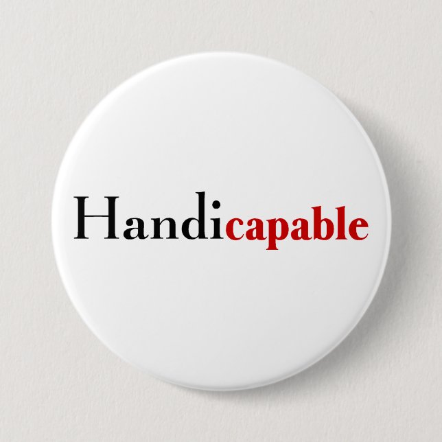 Badge Rond 7,6 Cm Handicapable (Devant)