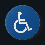 Badge Rond 7,6 Cm Handicapé<br><div class="desc">Handicapés,  Désactivés</div>