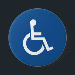 Badge Rond 7,6 Cm Handicapé<br><div class="desc">Handicapés,  Désactivés</div>