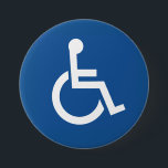Badge Rond 7,6 Cm Handicapé<br><div class="desc">Handicapés,  Désactivés</div>
