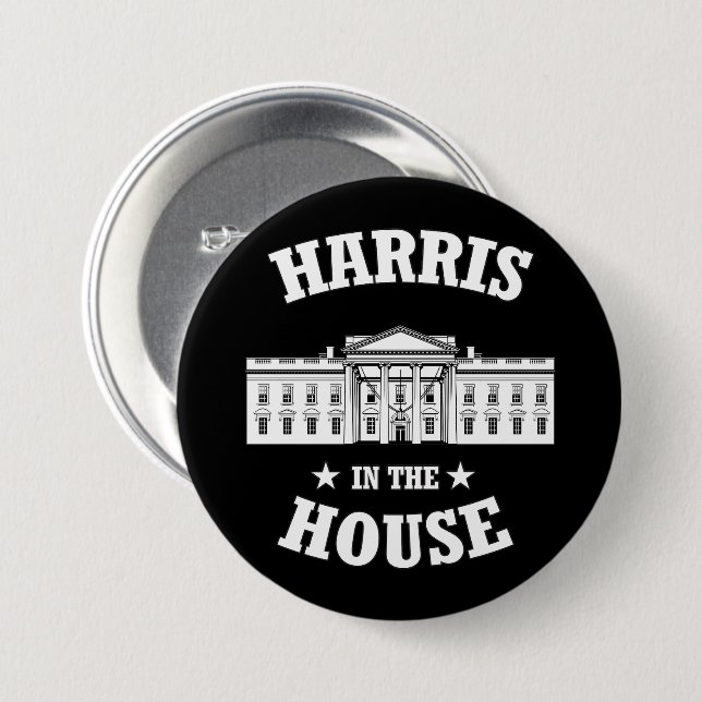 Badge Rond 7,6 Cm Harris à la Chambre (Devant & derrière)