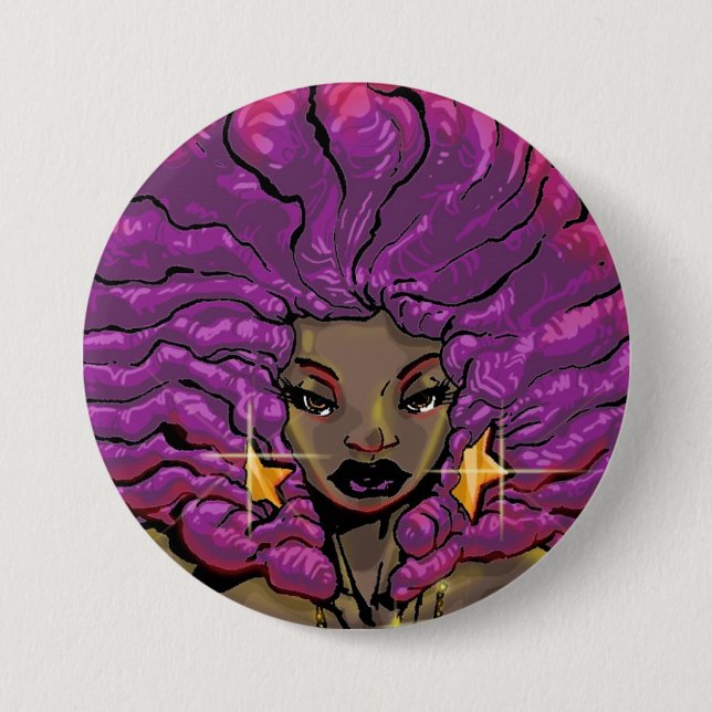 Badge Rond 7,6 Cm Headshot de Stara (Devant)