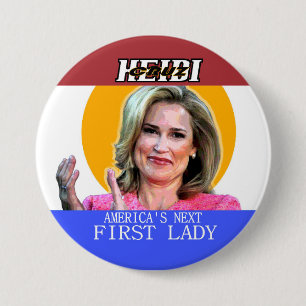 Badge Rond 7,6 Cm Heidi Cruz pour première Madame