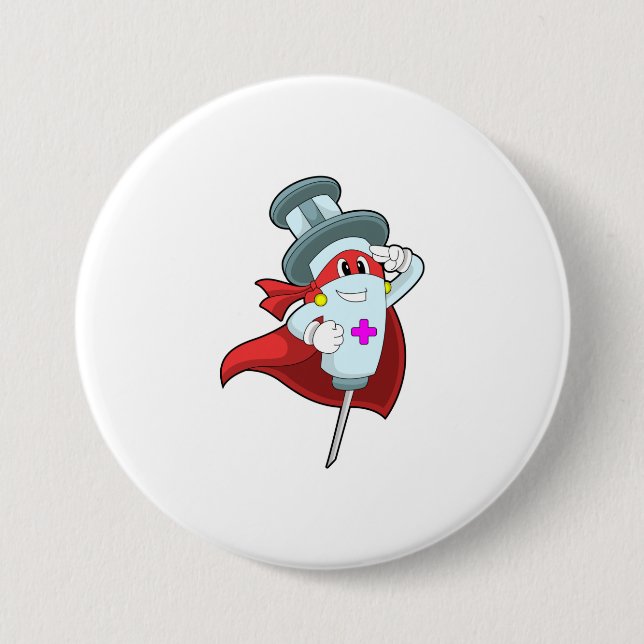 Badge Rond 7,6 Cm Hero as Nurse (Devant)