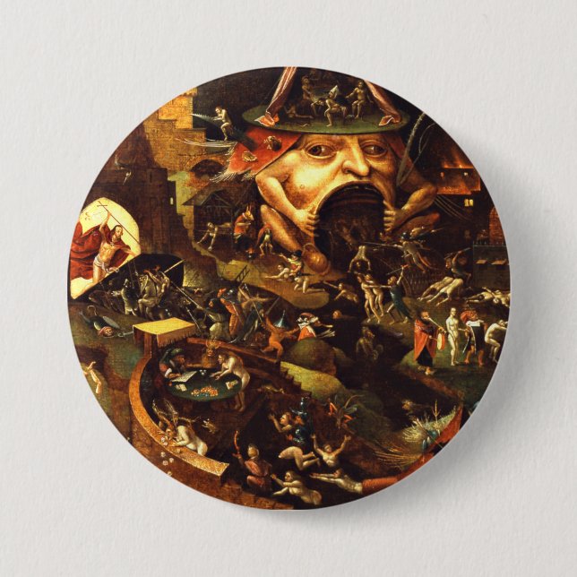 Badge Rond 7,6 Cm Hieronymus Bosch Christ dans Limbo (Devant)