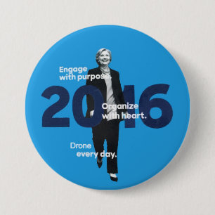 Badge Rond 7,6 Cm Hillary (bourdon chaque jour)