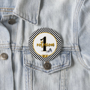 Badge Rond 7,6 Cm Hip hop célèbre One Rero 1er anniversaire
