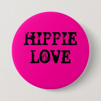 Badge Rond 7,6 Cm Hippie