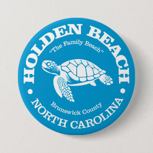 Badge Rond 7,6 Cm Holden Beach (tortue de mer)