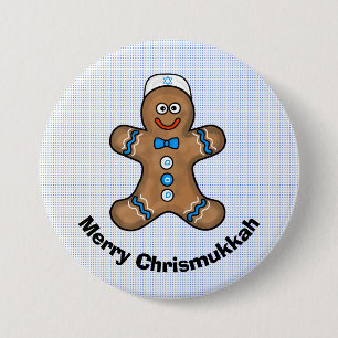 Badge Rond 7,6 Cm Homme Chrismukkah Button