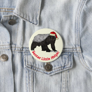 Badge Rond 7,6 Cm Honey Badger Funny Badass Festive Ironie Citation 