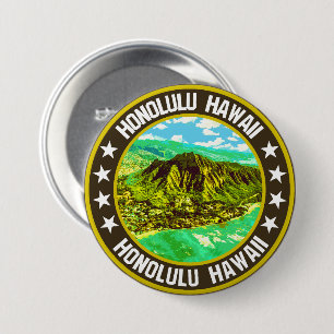 Badge Rond 7,6 Cm Honolulu