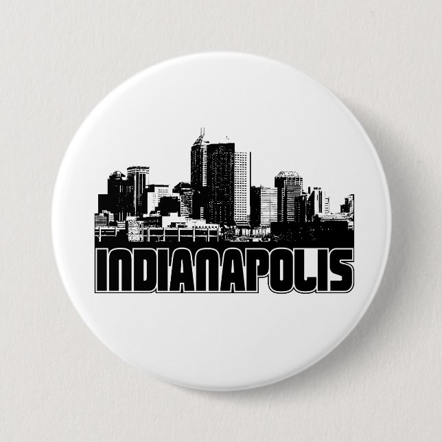 Badge Rond 7,6 Cm Horizon d'Indianapolis (Devant)