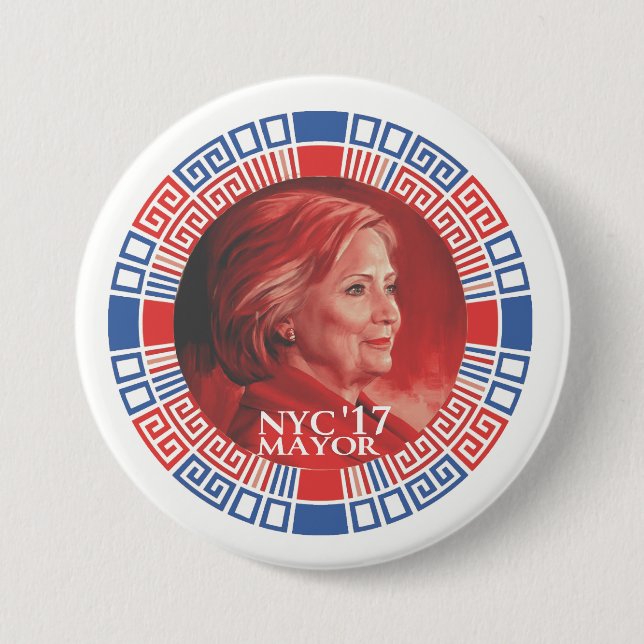 Badge Rond 7,6 Cm HRC pour NYC 2017 (Devant)