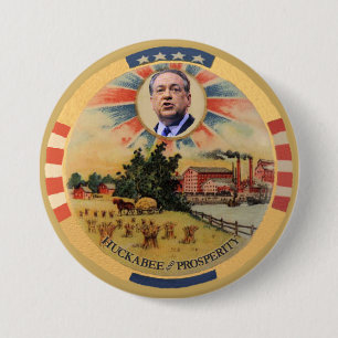 Badge Rond 7,6 Cm Huckabee et prospérité