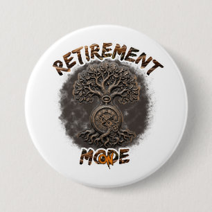 Badge Rond 7,6 Cm Humeur de retraite sur 
