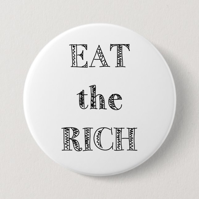 Badge Rond 7,6 Cm hungry (Devant)