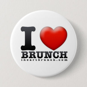 Badge Rond 7,6 Cm I bouton de brunch de coeur