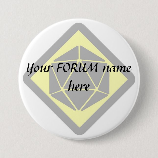 Badge Rond 7,6 Cm Identification Stink5. Bouton (Devant)