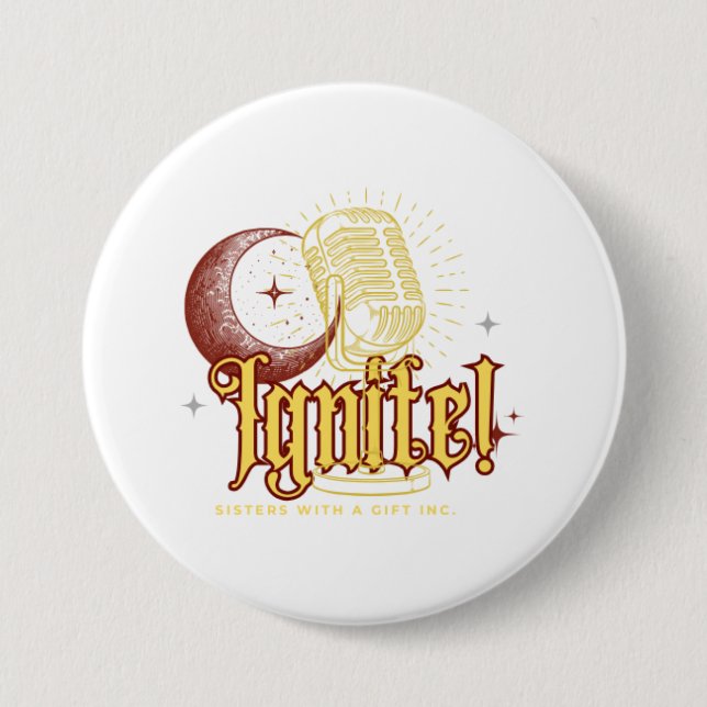Badge Rond 7,6 Cm IGNITE ! Marque Merch de SWAG Inc. (Devant)