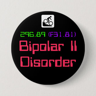 Badge Rond 7,6 Cm II bouton bipolaire du désordre DSM-5