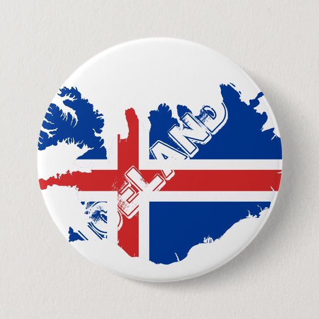 Badge Rond 7,6 Cm île (Devant)