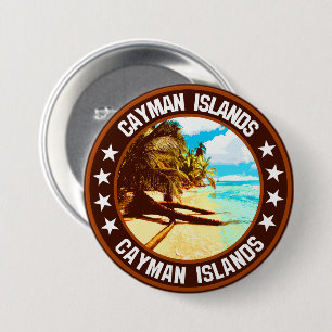 Badge Rond 7,6 Cm Îles Caïmans