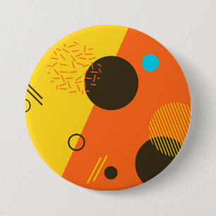 Badge Rond 7,6 Cm Illustration cool, moderne, tendance, urbaine de M
