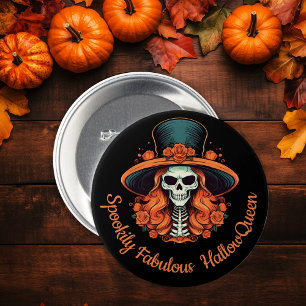 Badge Rond 7,6 Cm Illustration Halloween Black