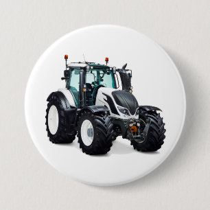 Badge Rond 7,6 Cm Image du tracteur pour grand insigne rond