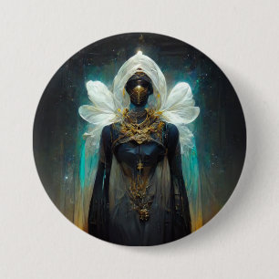 Badge Rond 7,6 Cm Imaginaire Fae Guardian