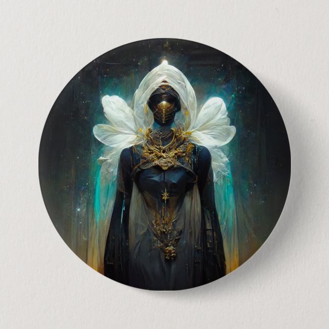 Badge Rond 7,6 Cm Imaginaire Fae Guardian (Devant)