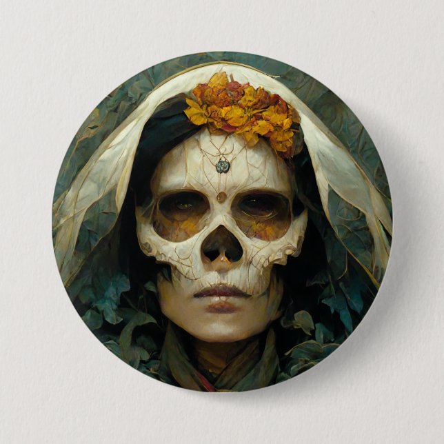 Badge Rond 7,6 Cm Imaginaire Wood Witch 2 (Devant)