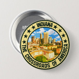Badge Rond 7,6 Cm Indiana