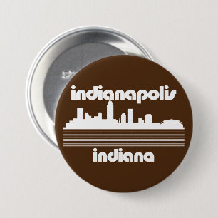 Badge Rond 7,6 Cm Indianapolis Indiana