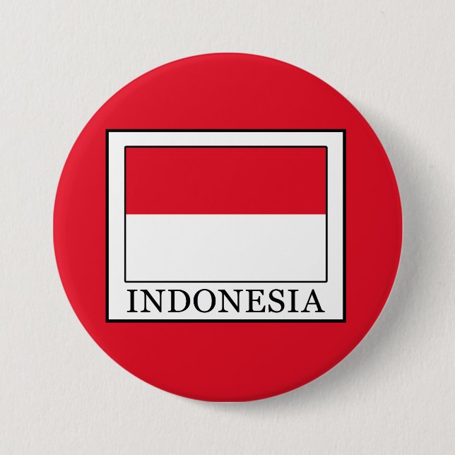 Badge Rond 7,6 Cm Indonésie (Devant)
