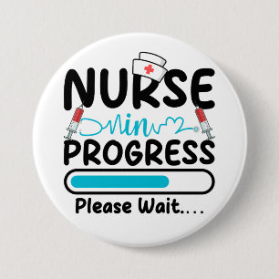Badge Rond 7,6 Cm Infirmière en cours de chargement Bouton rond