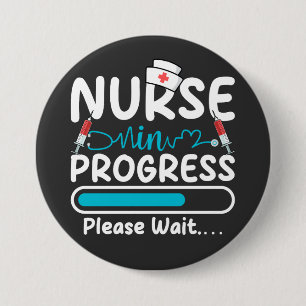 Badge Rond 7,6 Cm Infirmière en cours de chargement Bouton rond