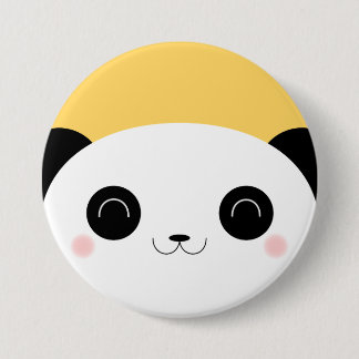 Badge Rond 7,6 Cm Insigne de rougissement de Pin de panda de coup