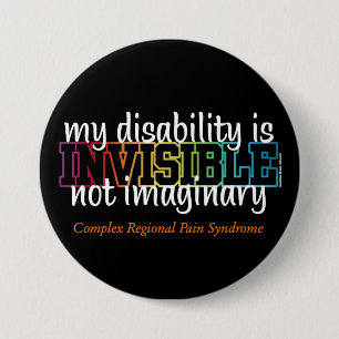 BADGE ROND 7,6 CM INVISIBLE...CRPS