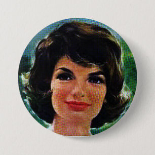 Badge Rond 7,6 Cm Jackie Kennedy
