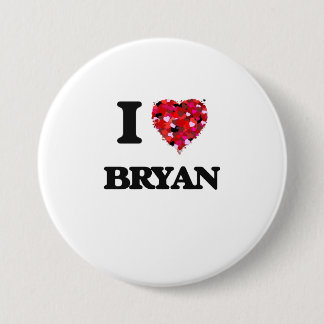 Badge Rond 7,6 Cm J'aime Bryan