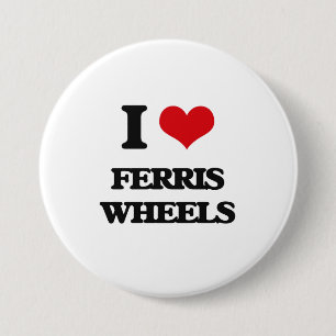 Badge Rond 7,6 Cm J'aime des roues de Ferris