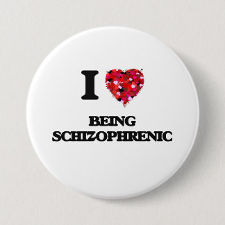 Badge Rond 7,6 Cm J'aime être schizophrène
