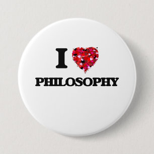 Badge Rond 7,6 Cm J'aime la philosophie
