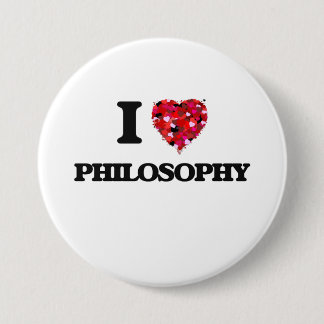 Badge Rond 7,6 Cm J'aime la philosophie