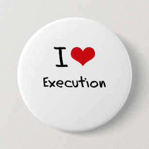 Badge Rond 7,6 Cm J'aime l'exécution